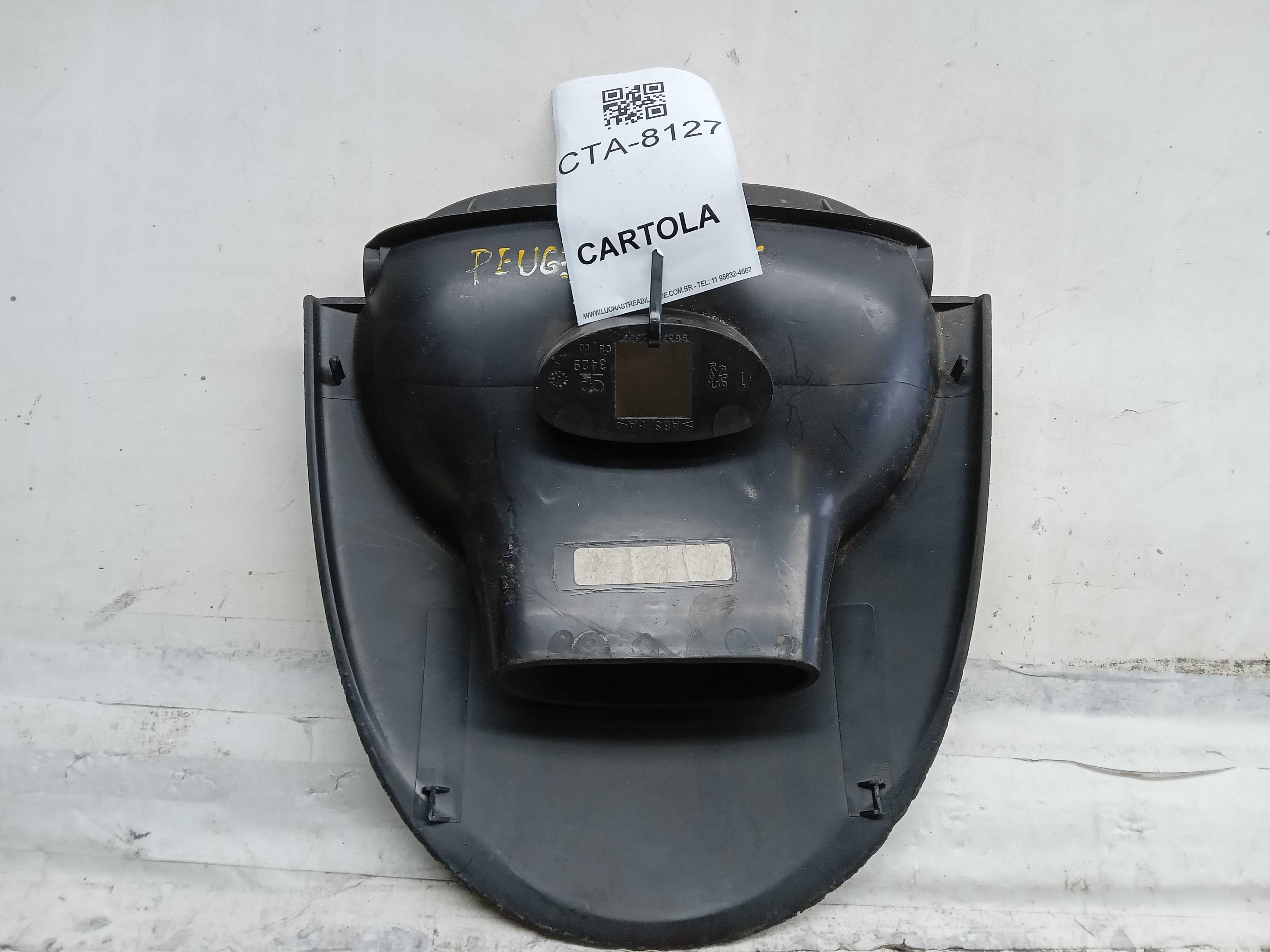 MOLDURA ACABAMENTO RELOGIO PAINEL CENTRAL PEUGEOT 206 2000 2