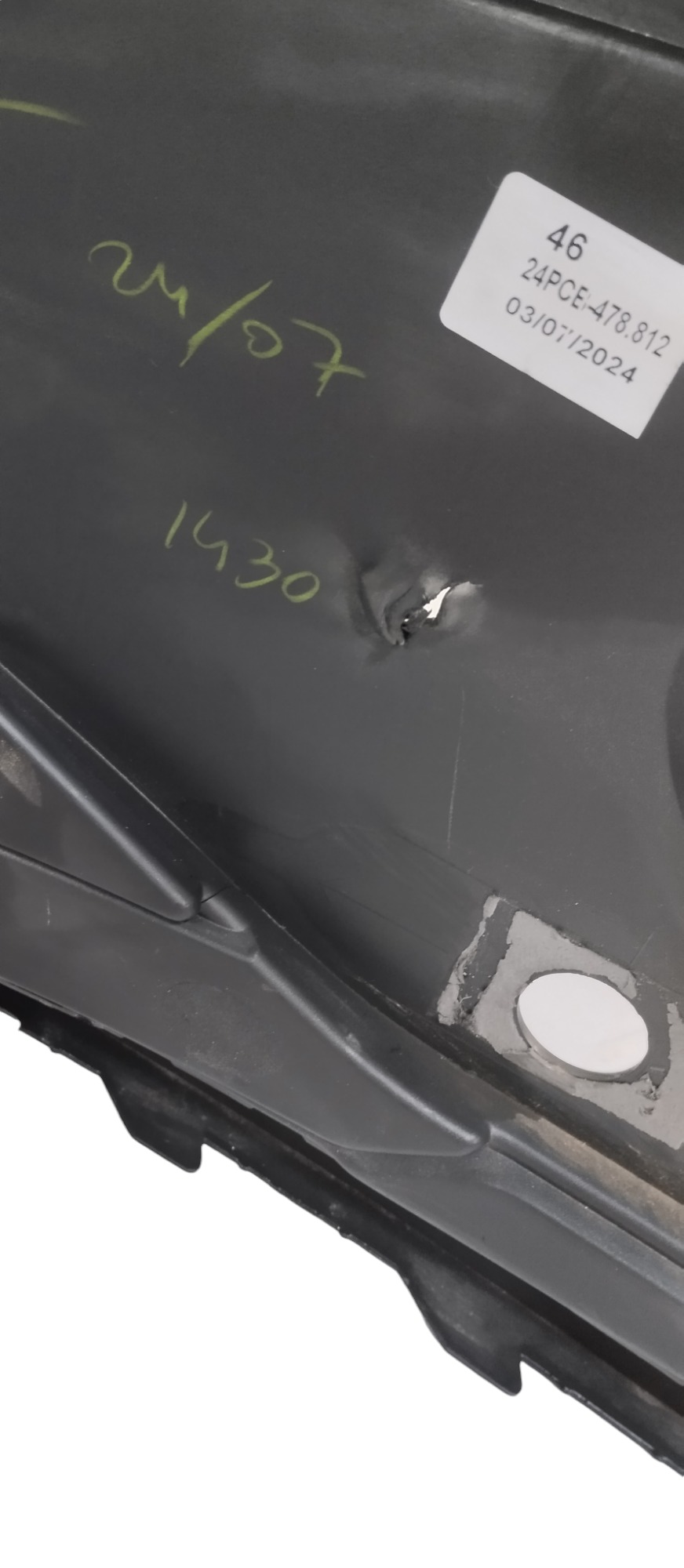 Grade Inferior Parachoque Diant Vw Virtus 2024 P/ Recuperar Preto Brilhante 5