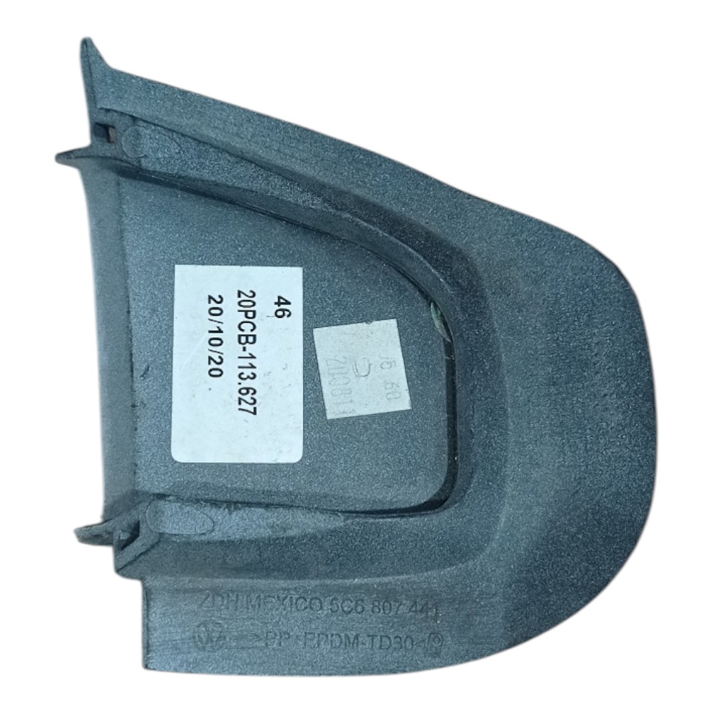 Tampa Reboque Parachoque Traseiro Vw Jetta 2012 A 2014  Branco 2