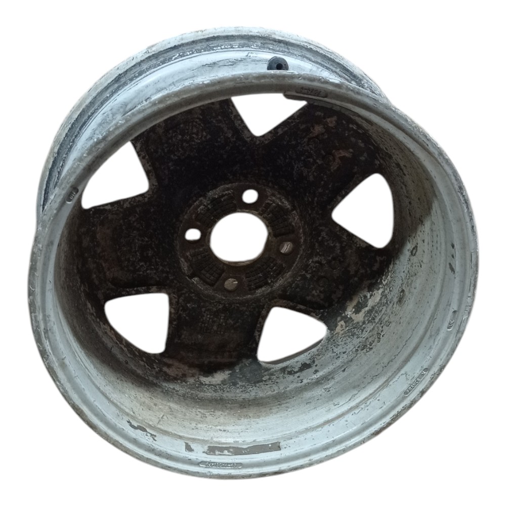 Roda Avulsa Aro 15 Renault Megane Sandero Para Recuperar  Prata 5