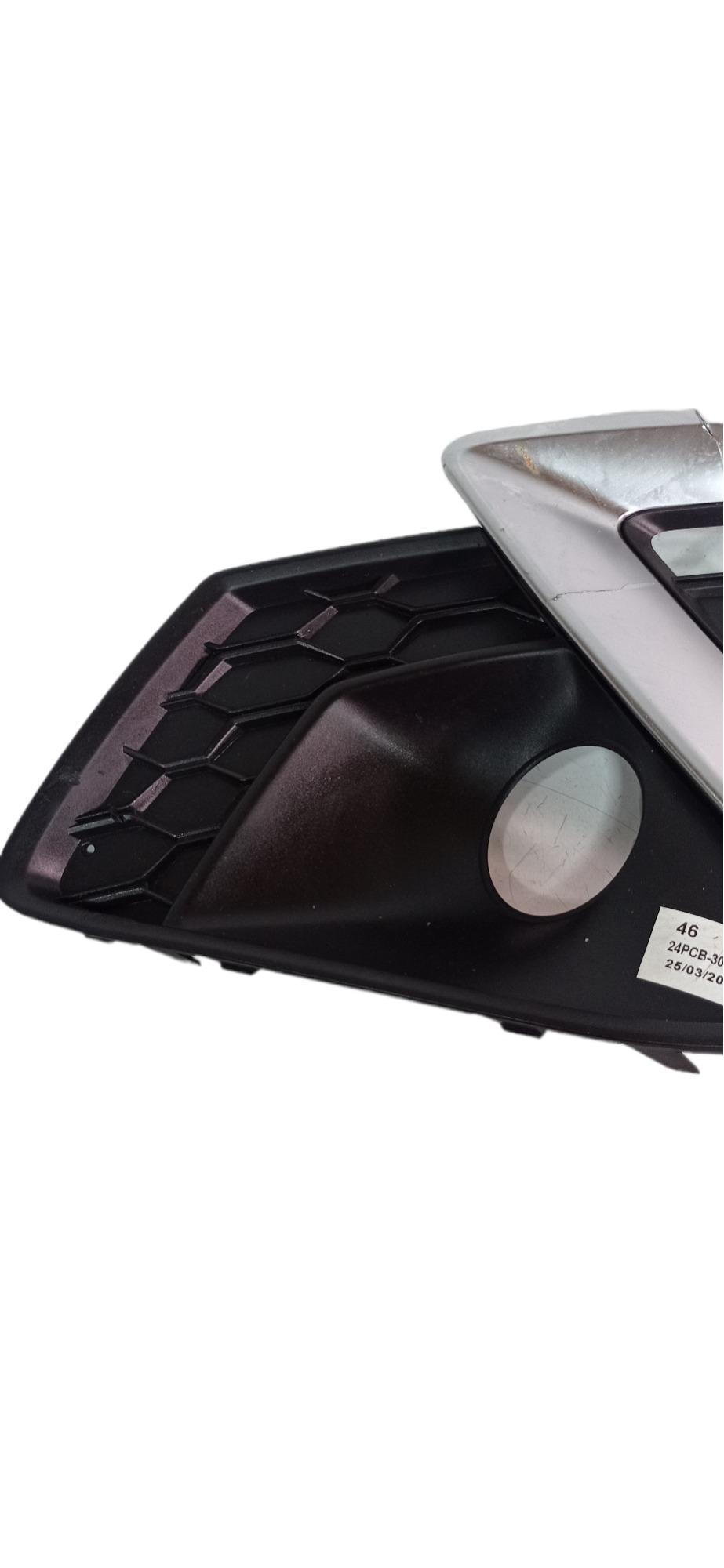 Grade Farol Milha Esquerda Audi A4 Sline 2021 2023 P Recu Preto Esquerdo 2