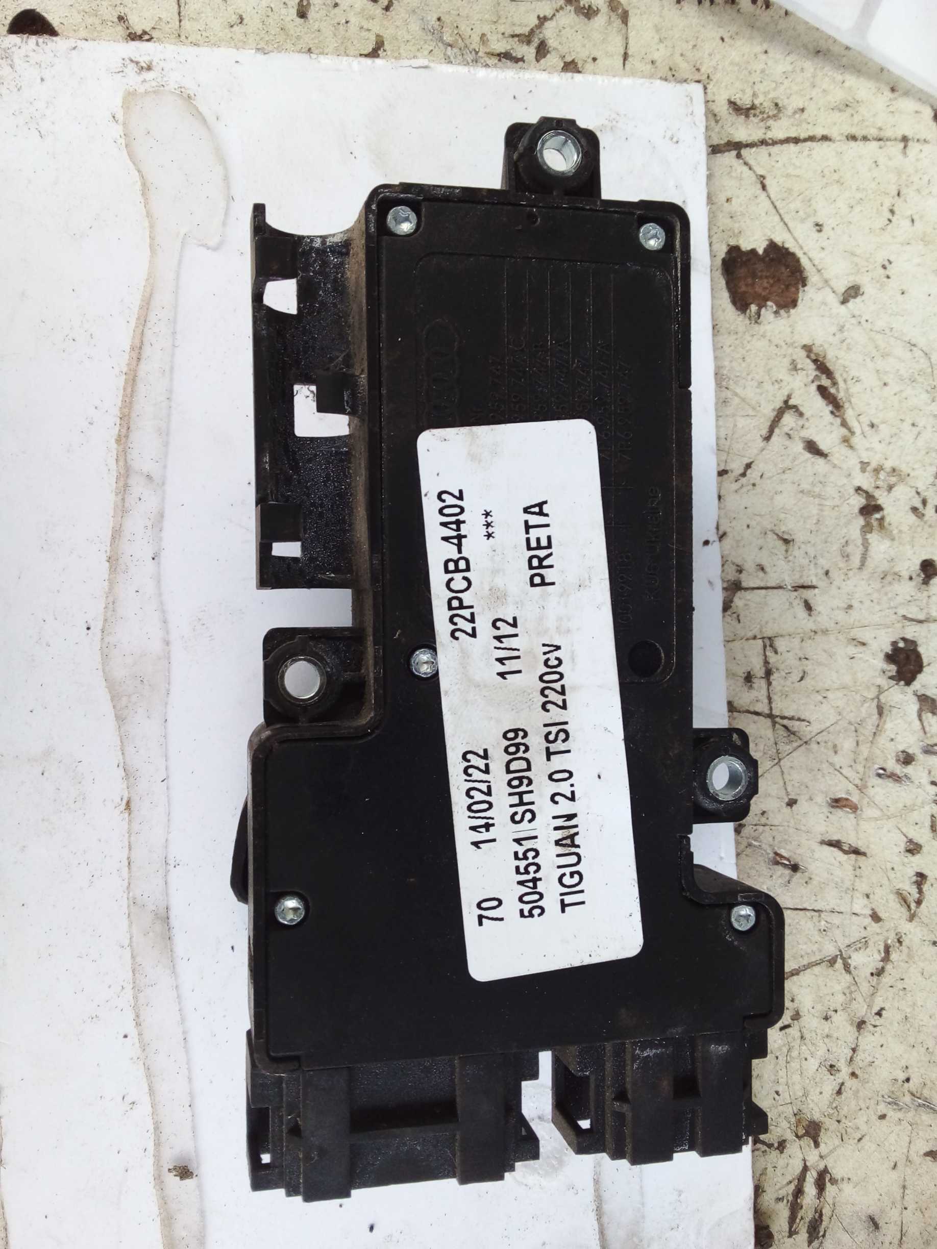 BOTÃO COMANDO BANCO ELETRICO DIANT ESQUERDO TIGUAN 2012 2