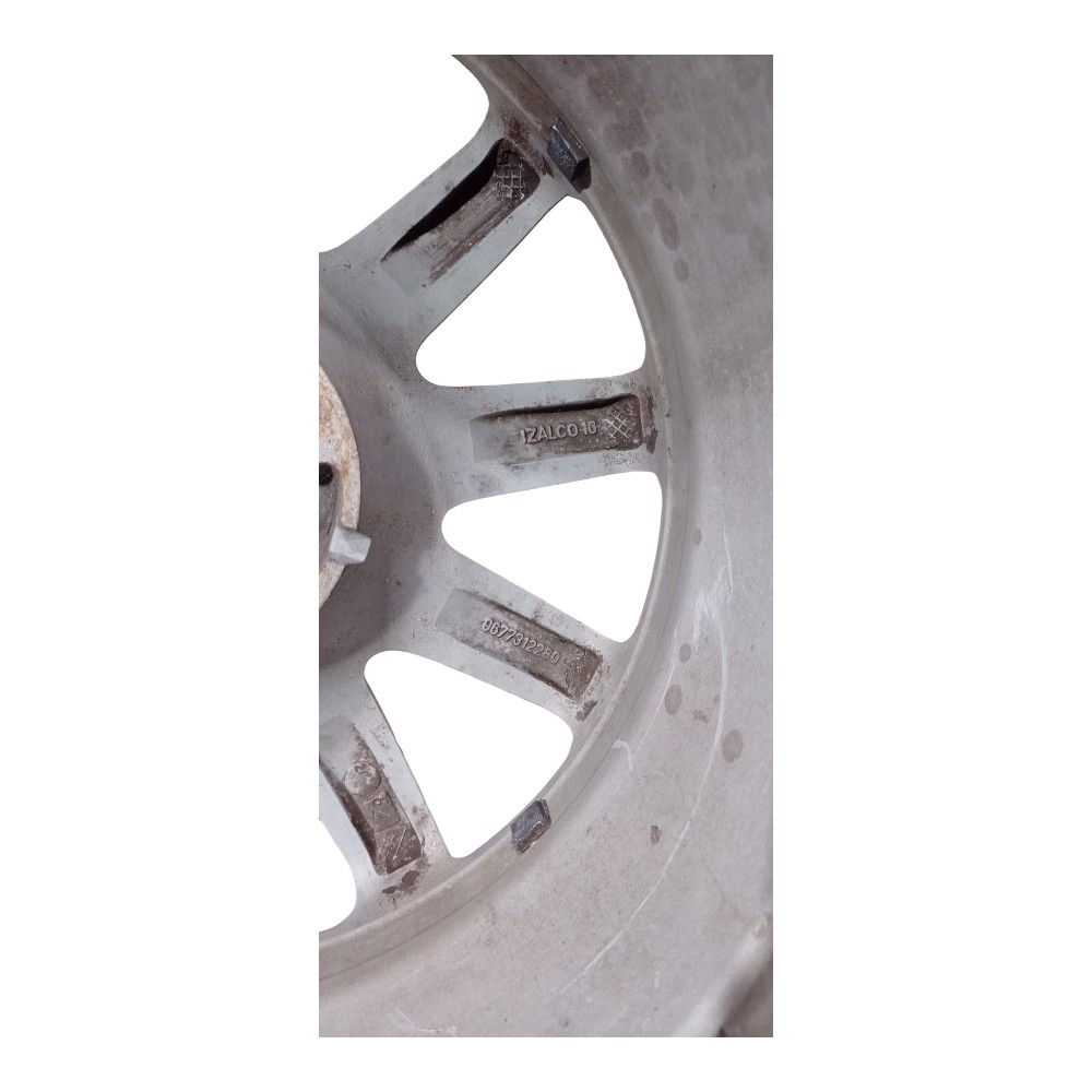 Roda Avulsa Aro 16 Peugeot 308 Para Recuperar  Prata 6