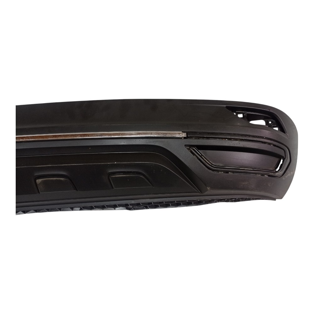 Saia Spoiler Parachoque Tras Vw Tcross 2021 P Friso Cromado Preto 3