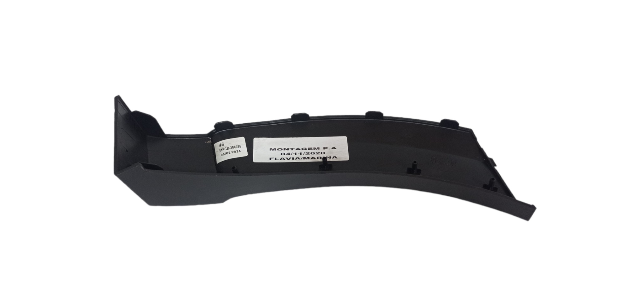 Moldura Esquerda Parachoque Traseiro Vw Saveiro G5 2015 2020 5