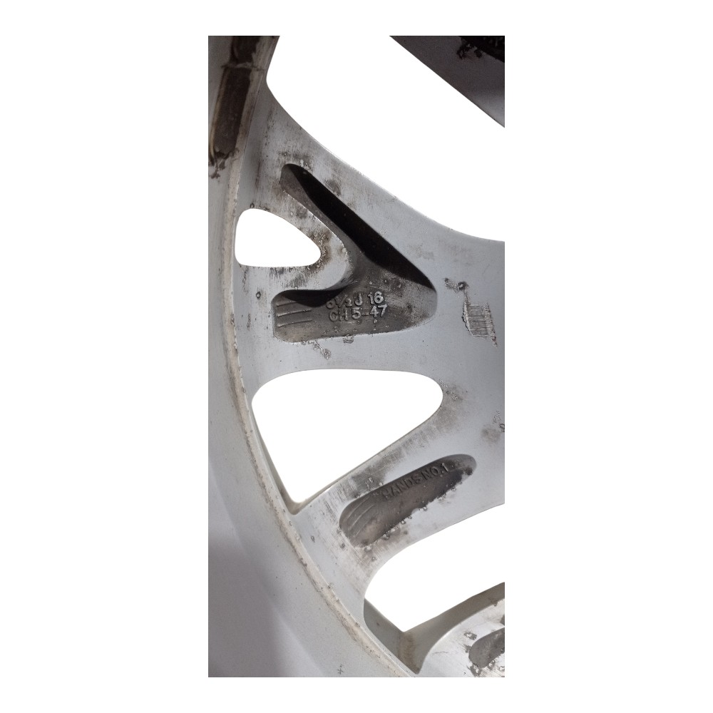 Roda Avulsa Aro 16 Renault Fluence Para Recuperar  Prata 5
