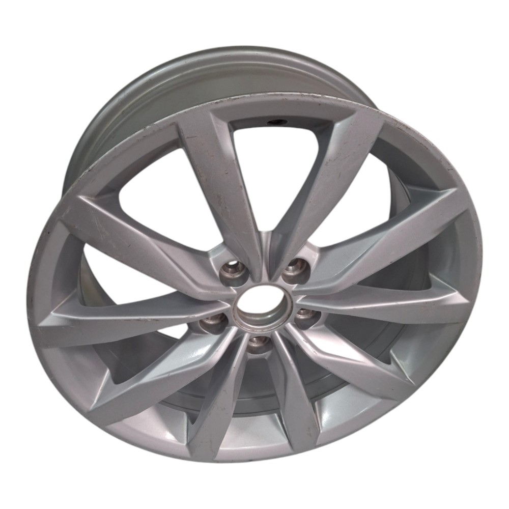 Roda Avulsa Aro 17 Vw Golf Original P/ Recuperar Prata 3