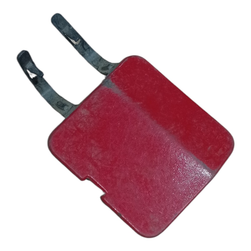 Tampa Reboque Parachoque Dianteiro Renault Sandero 2008 2011 Vermelho