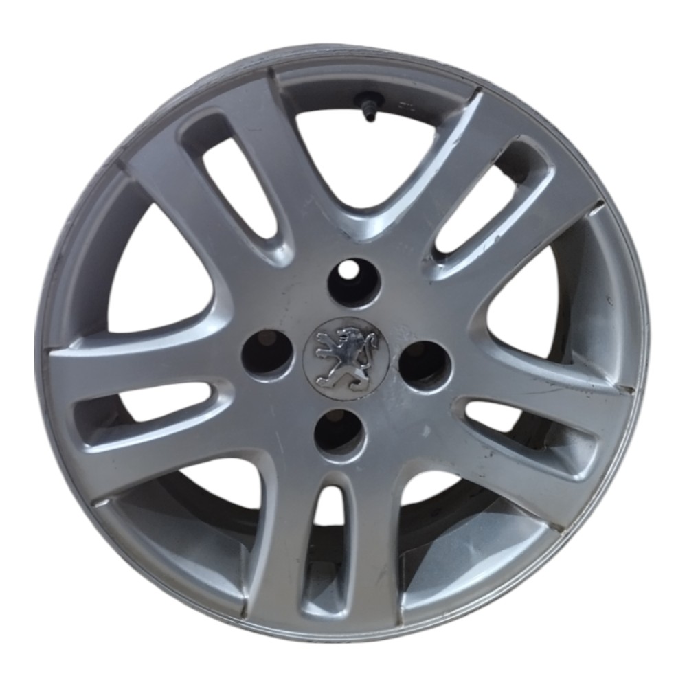 Roda Avulsa Aro 15 Peugeot 207 208 Original Para Recuperar  Prata