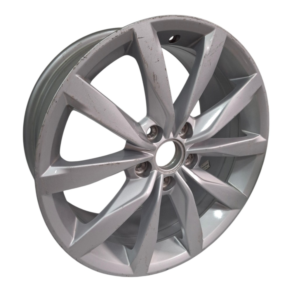 Roda Avulsa Aro 17 Vw Golf Original P/ Recuperar Prata 2