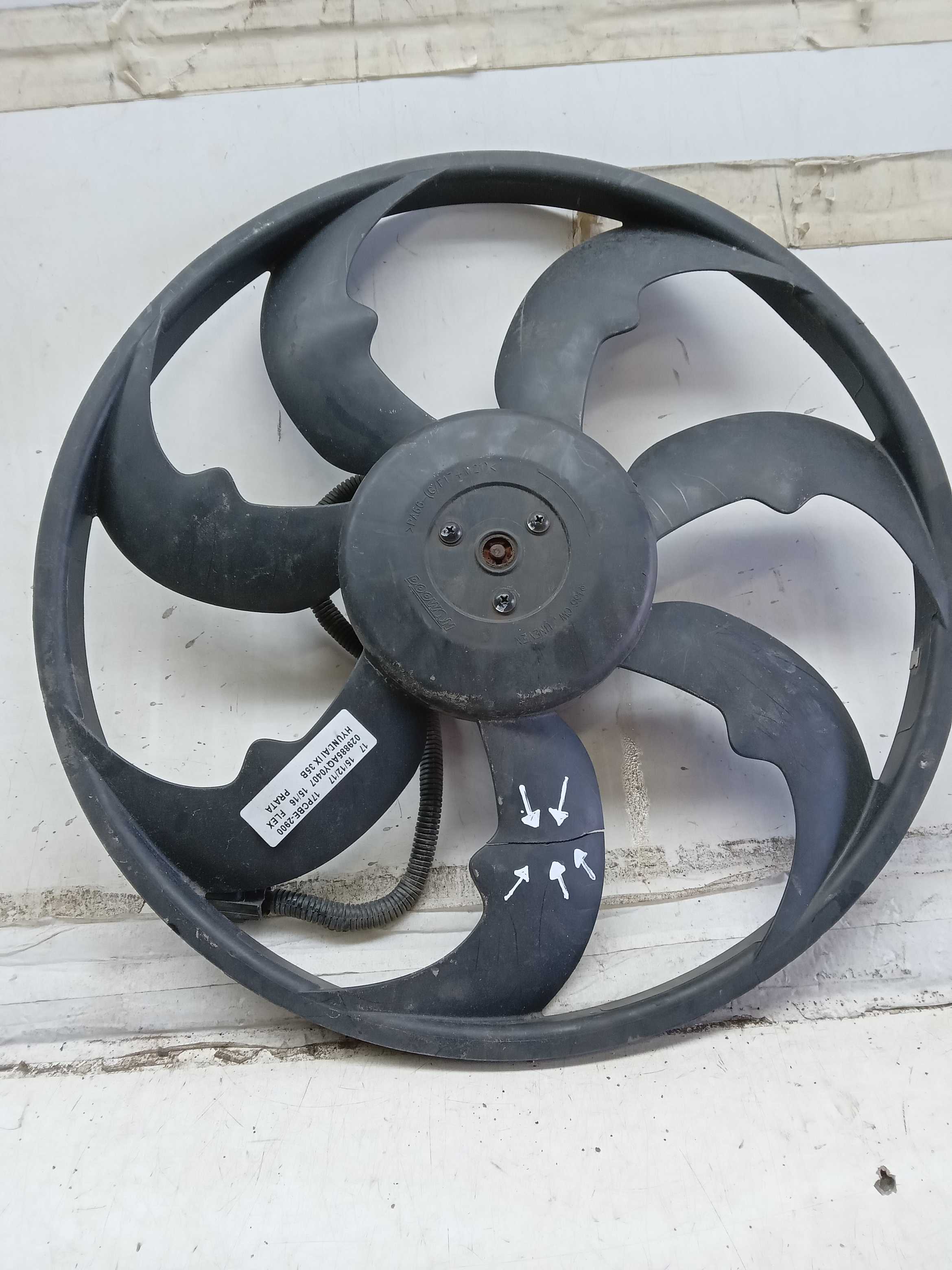 Ventoinha radiador HYUNDAI IX35 2016 PARA RECUPERAR