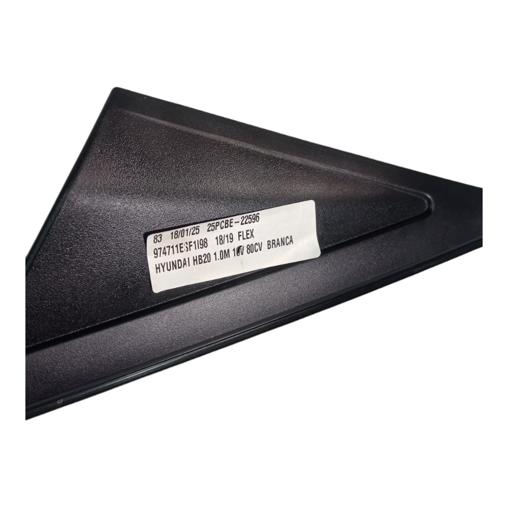 Moldura Externa Retrovisor Esquerdo Hyundai Hb20 2018 2019 2