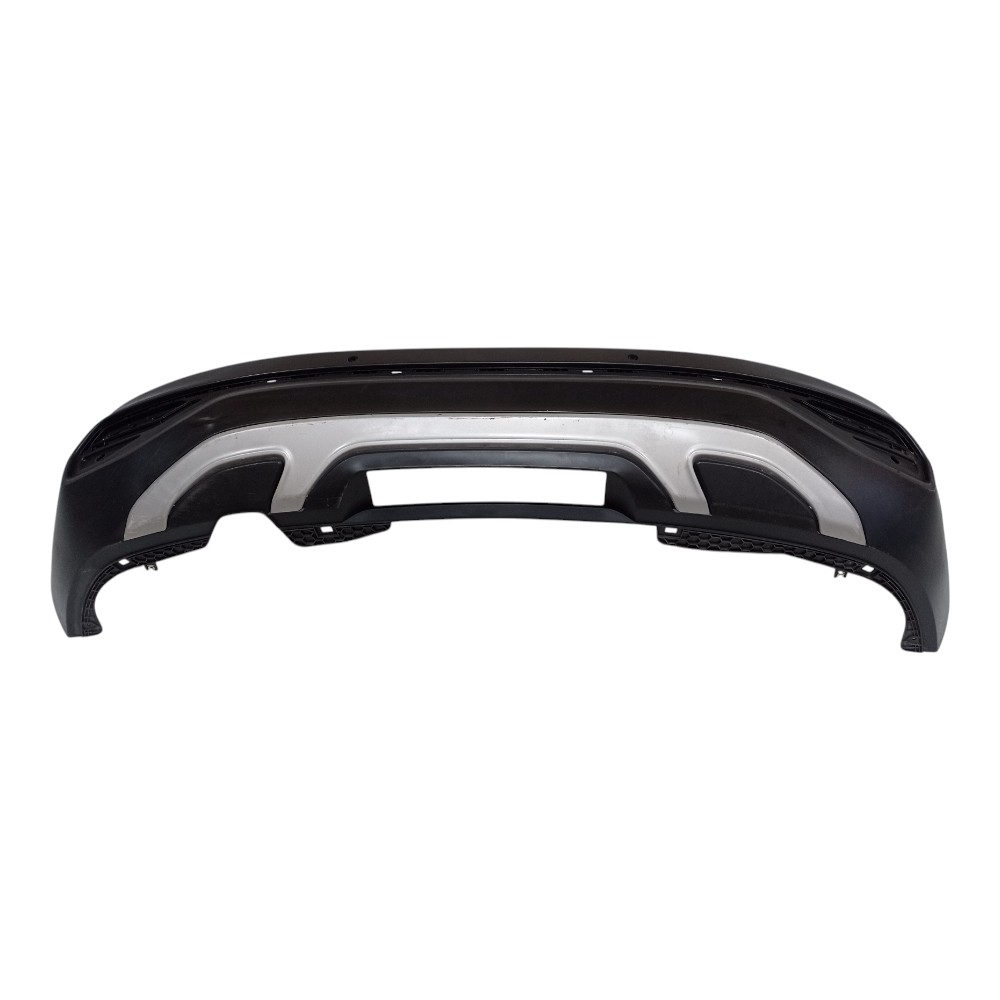 Spoiler Parachoque Inferior Traseiro Vw Nivus 2019 A 2023 Preto Cinza