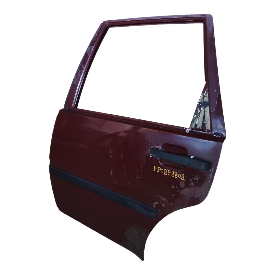 Porta Traseira Esquerda Volvo 460 1995 Para Recuperar  Traseira Esquerdo Vermelho 2