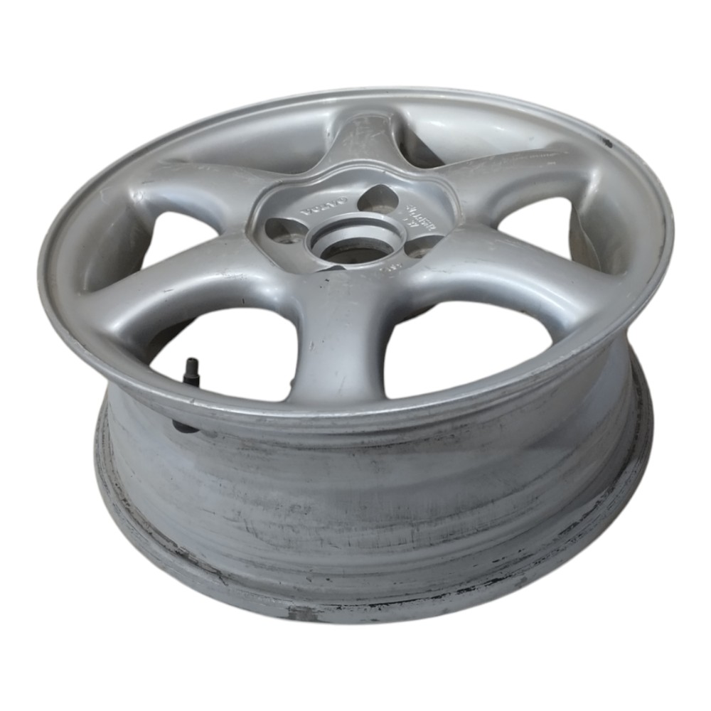 Roda Avulsa Aro 15 Volvo Original Para Recuperar Prata 3