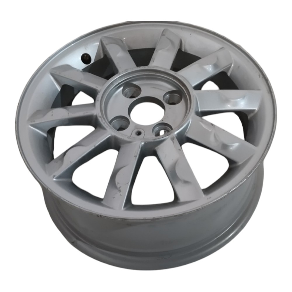 Roda Avulsa Original Aro 15 Renault Clio 2004 A 2012 Prata 2