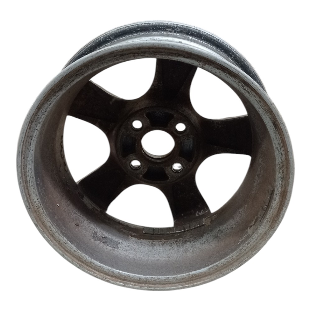 Roda Avulsa Aro 14 Honda Fit Para Recuperar  Prata 6