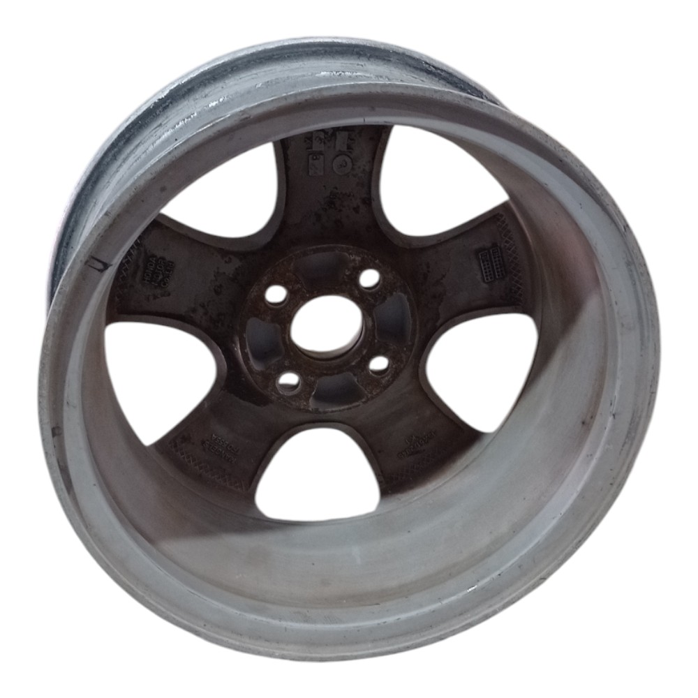 Roda Avulsa Aro 15 Honda Fit Para Recuperar  Prata 6