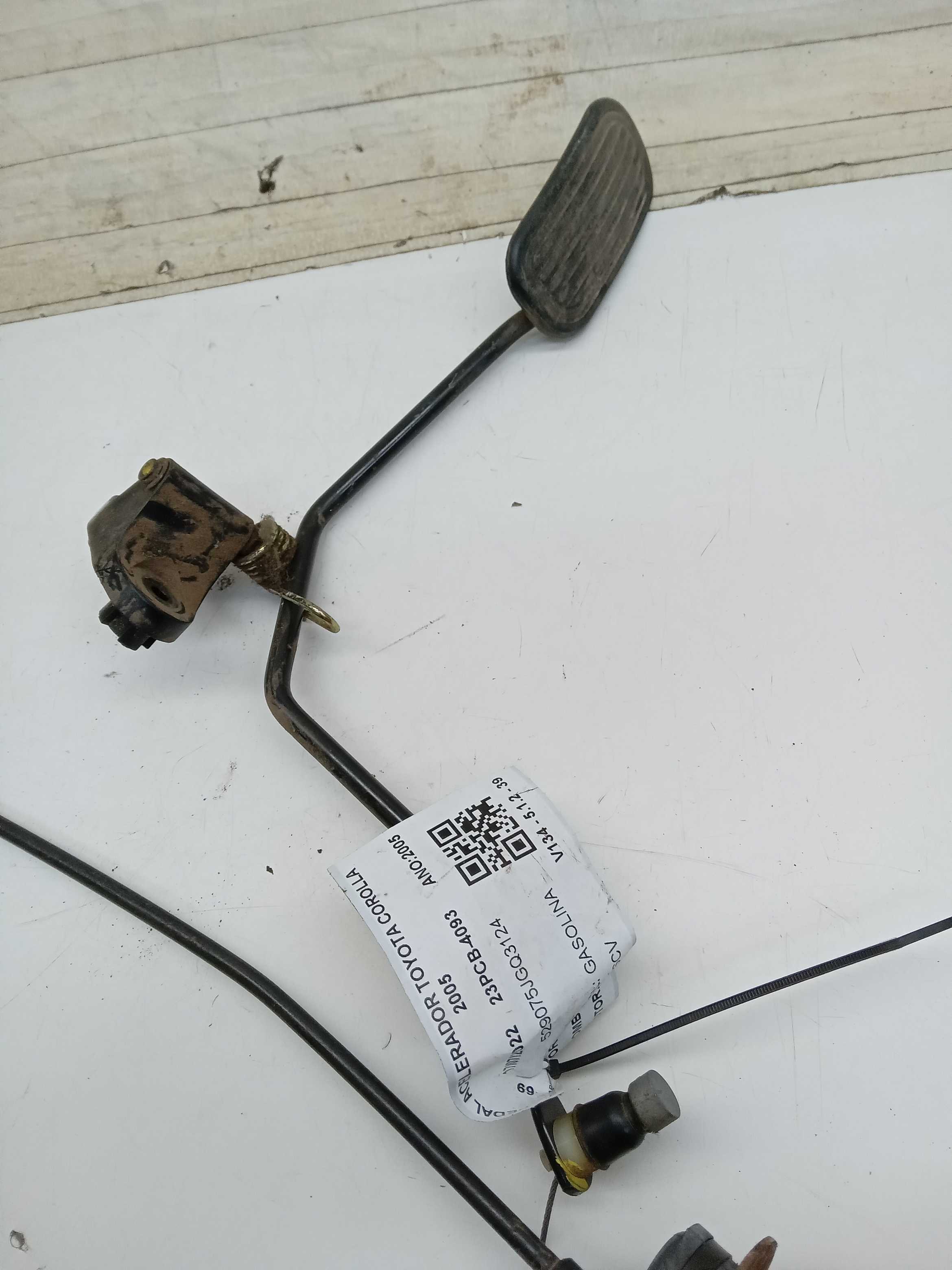 PEDAL ACELERADOR COM CABO TOYOTA COROLLA 2005 1