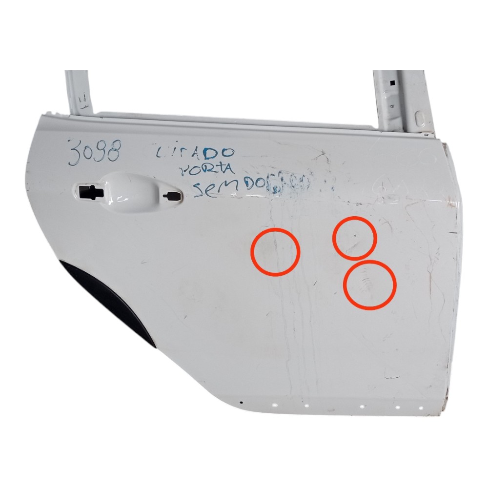 Porta Traseira Direita Peugeot 2008 2016 A 2022 P Recuperar Traseira Direita Branco 4