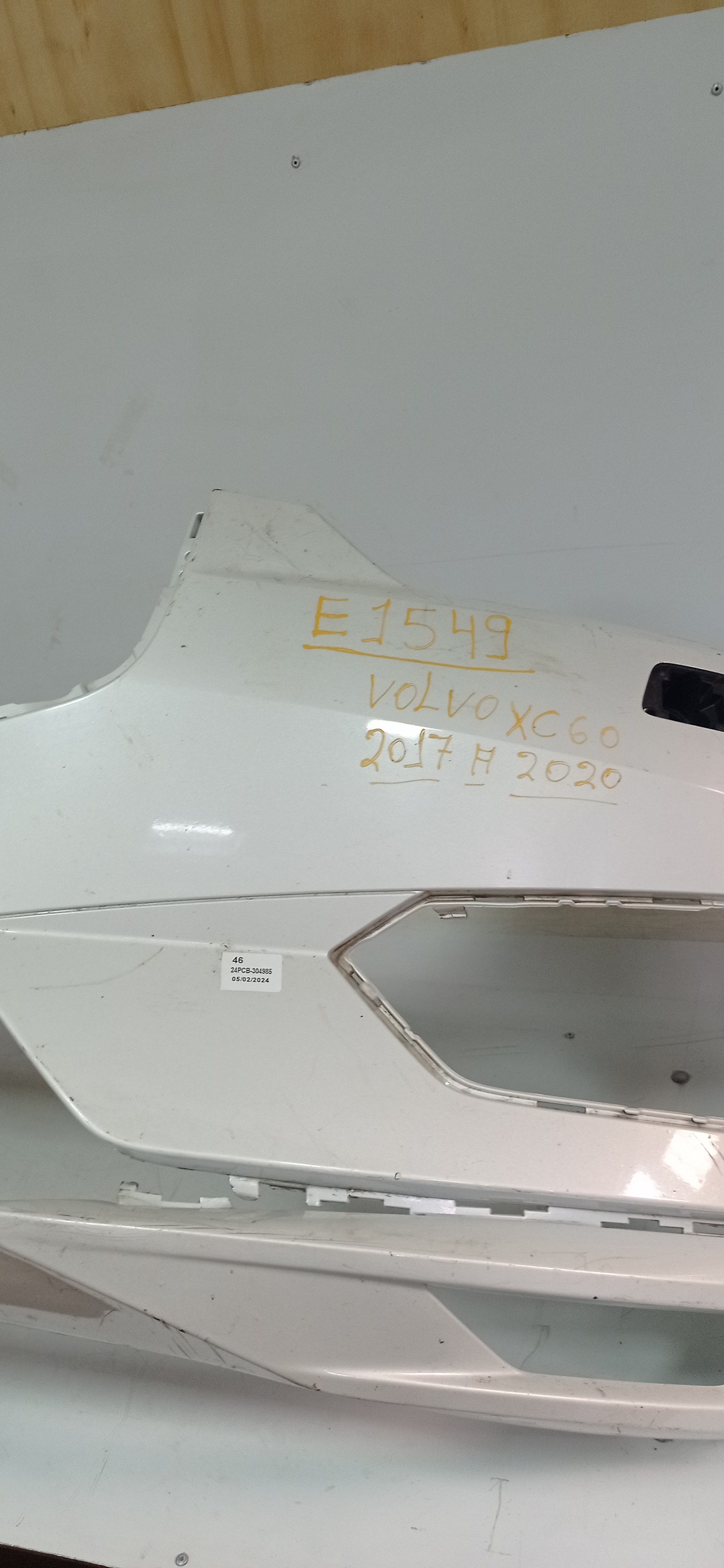 Parachoque Dianteiro Volvo Xc60 T6 2018 A 2021 P Recuperar  Branco 3