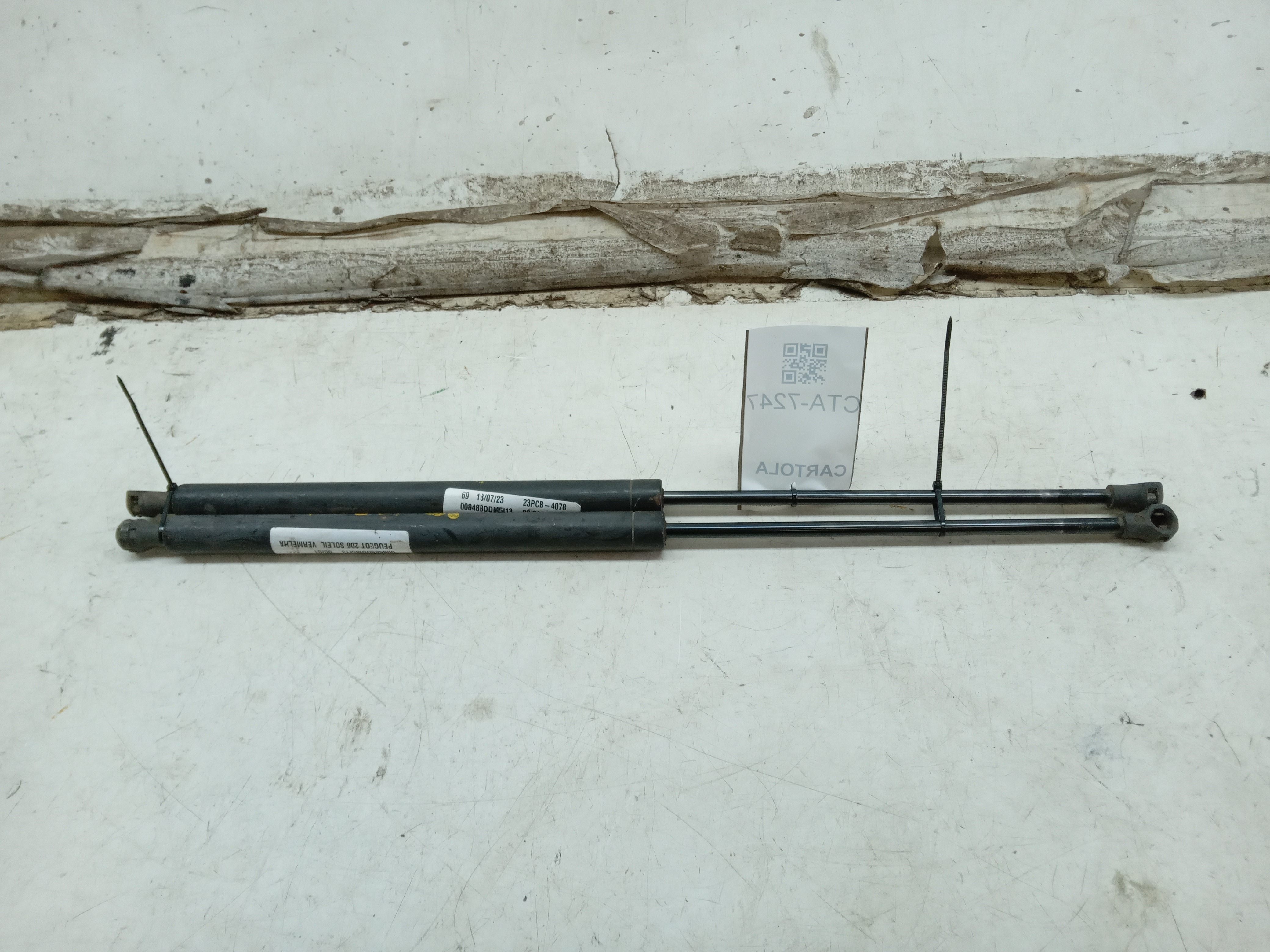 PAR AMORTECEDOR TAMPA TRASEIRA PEUGEOT 206 2001 1