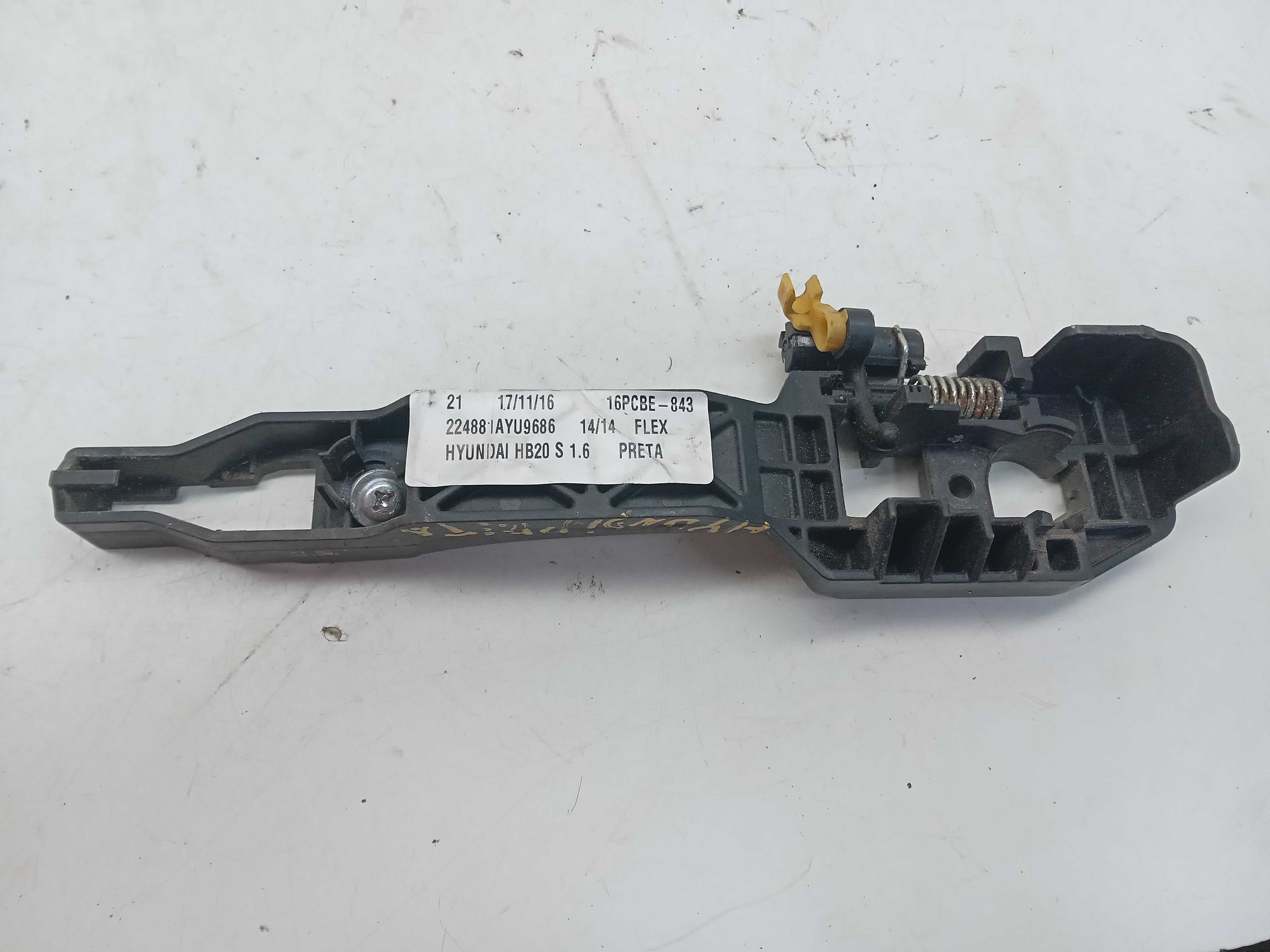 SUPORTE MAÇANETA EXTERNA PORTA DIANT LD HYUNDAI HB20 2014 1
