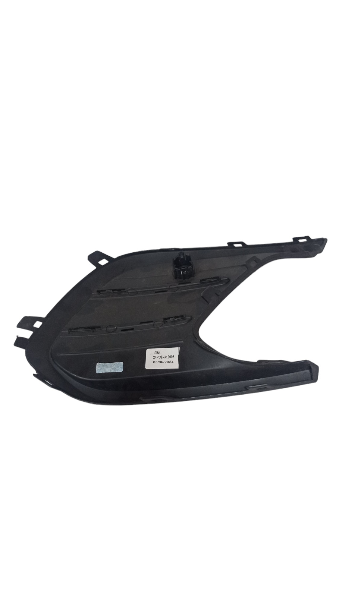 Grade Farol Milha Esquerda Vw Polo 2022 A 2024  Preto Esquerdo 4