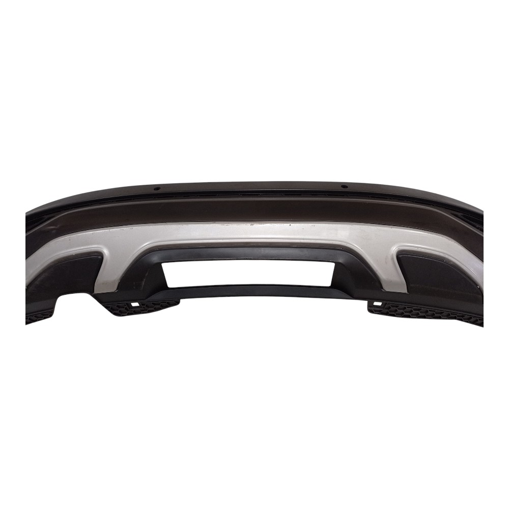 Spoiler Parachoque Inferior Traseiro Vw Nivus 2019 A 2023 Preto Cinza 3