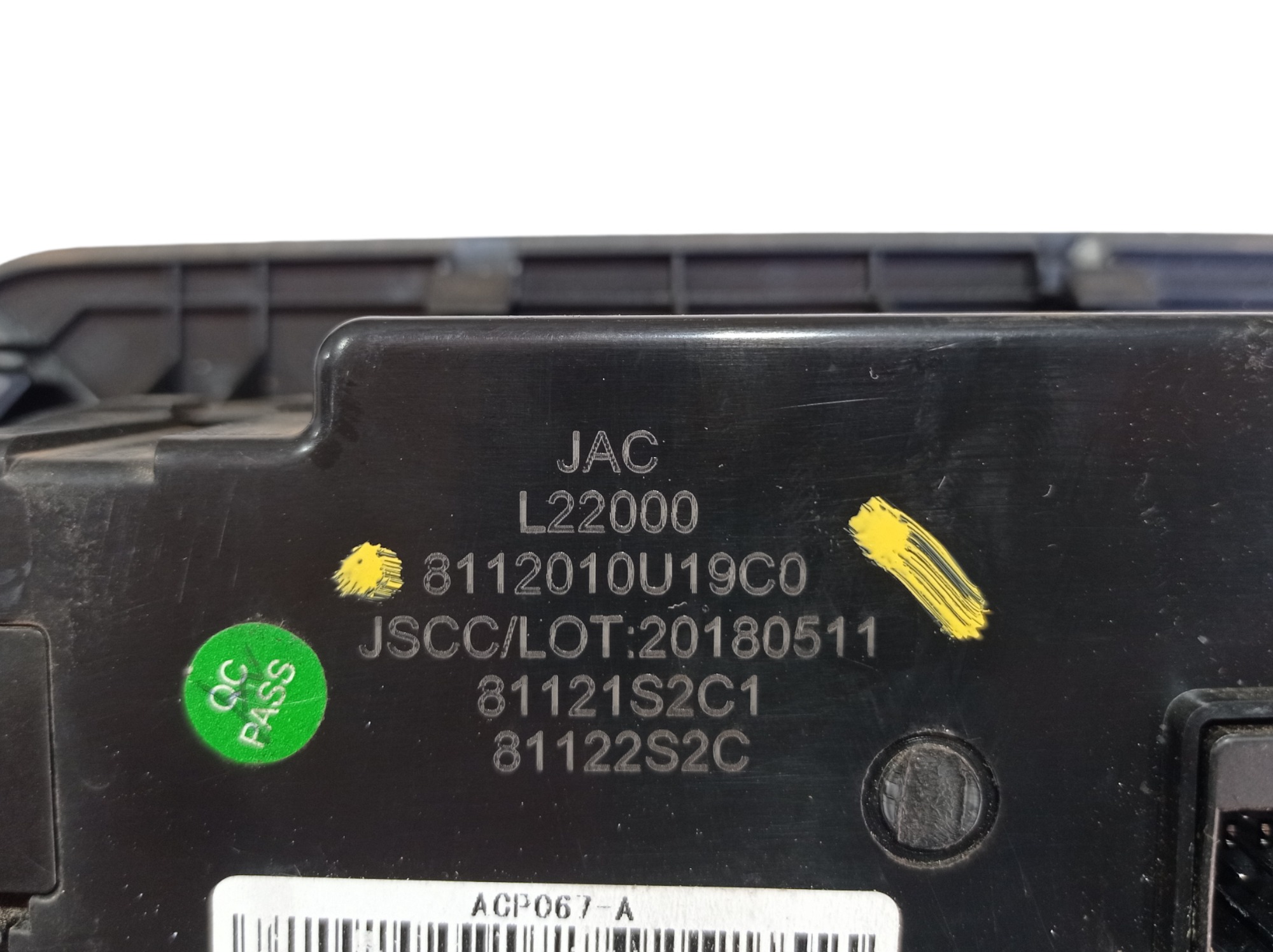 Painel Comando Ar Condicionado Jac T40 2019 V565 9