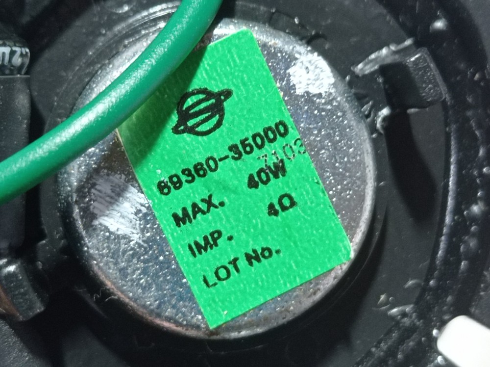 Tweeter Porta Dianteiro Esquerdo Ssangyong Xlv 2018 V612 Preto 7