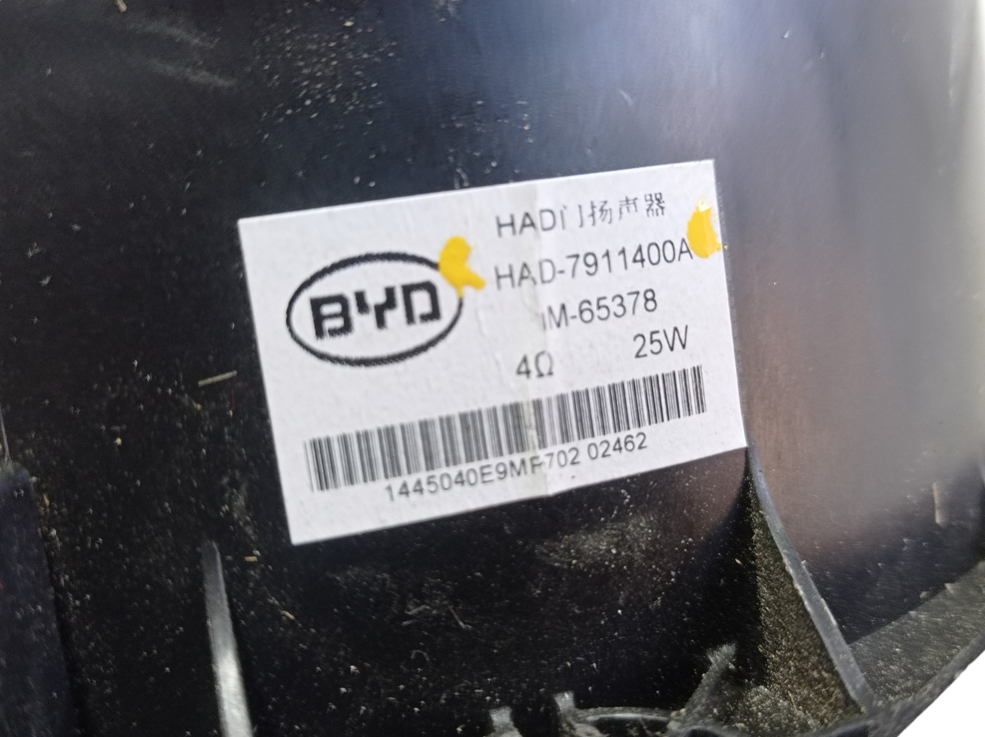 Alto Falante Porta Tras Esquerda Byd Dolphin Gs 2024 25 V596 Preto 7