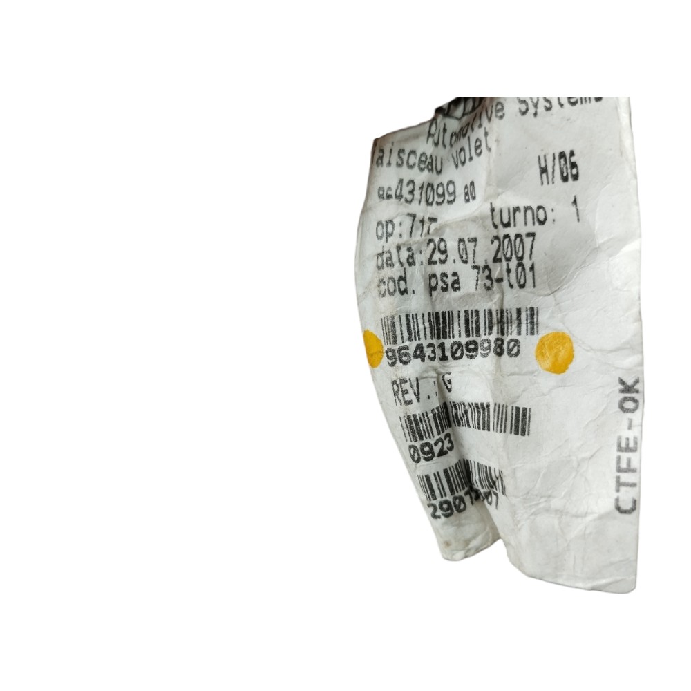Chicote Tampa Porta Malas Peugeot 307 2008 V369 4
