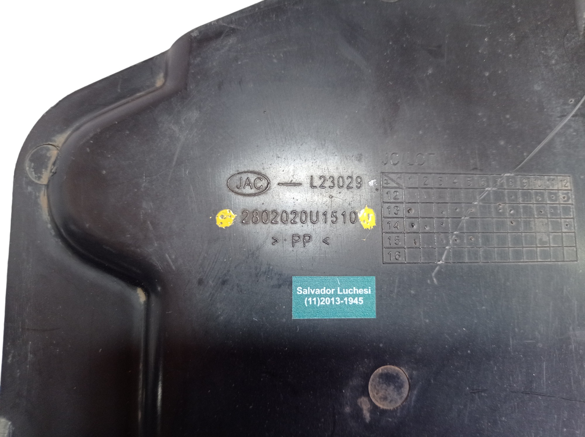 Proteção Correia Jac T6 2.0 16v 2016 2802020u1510 V345 8