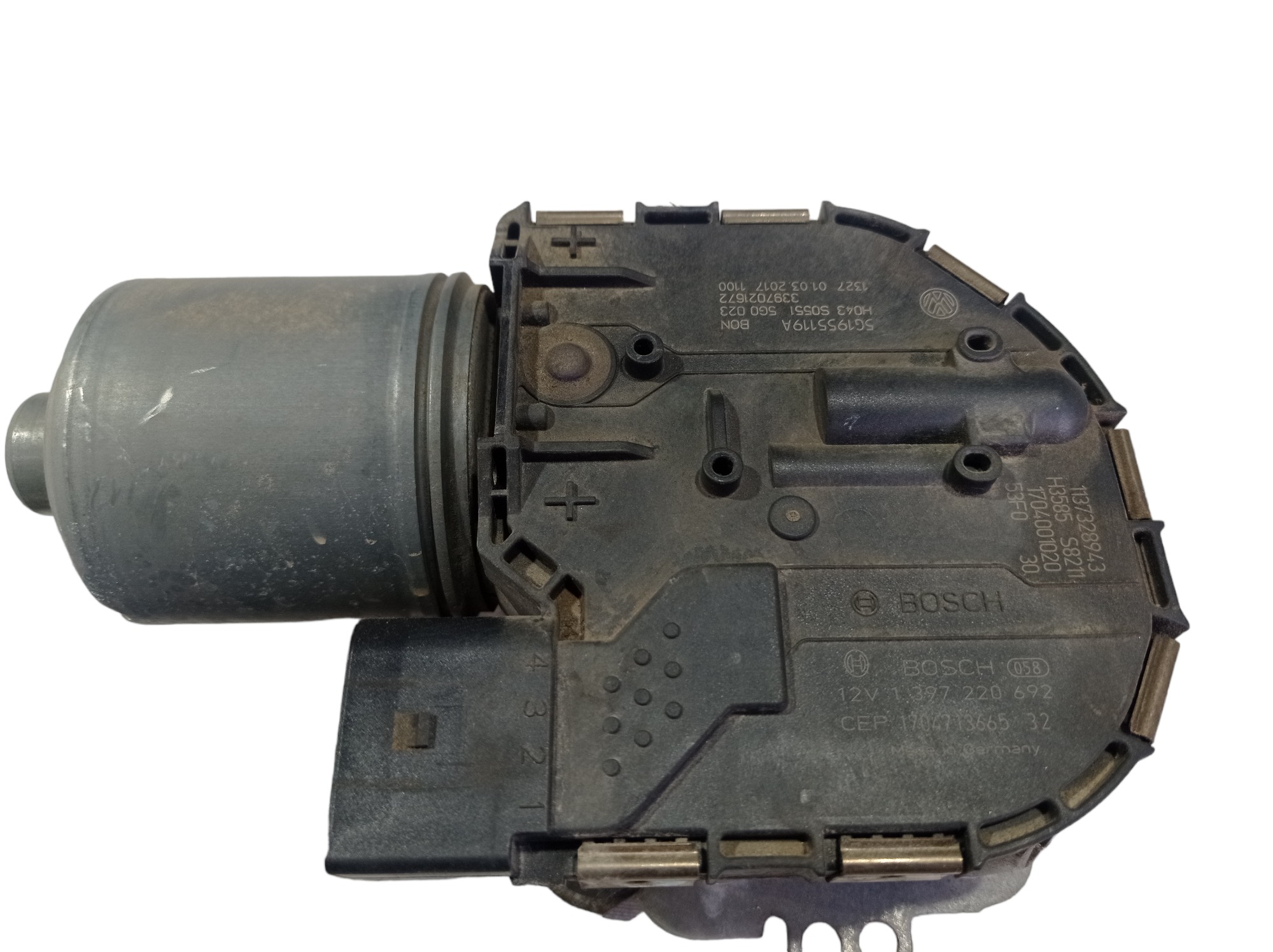 Motor Limpador Parabrisa Vw Golf Tsi Comfortline 2017 V585 6
