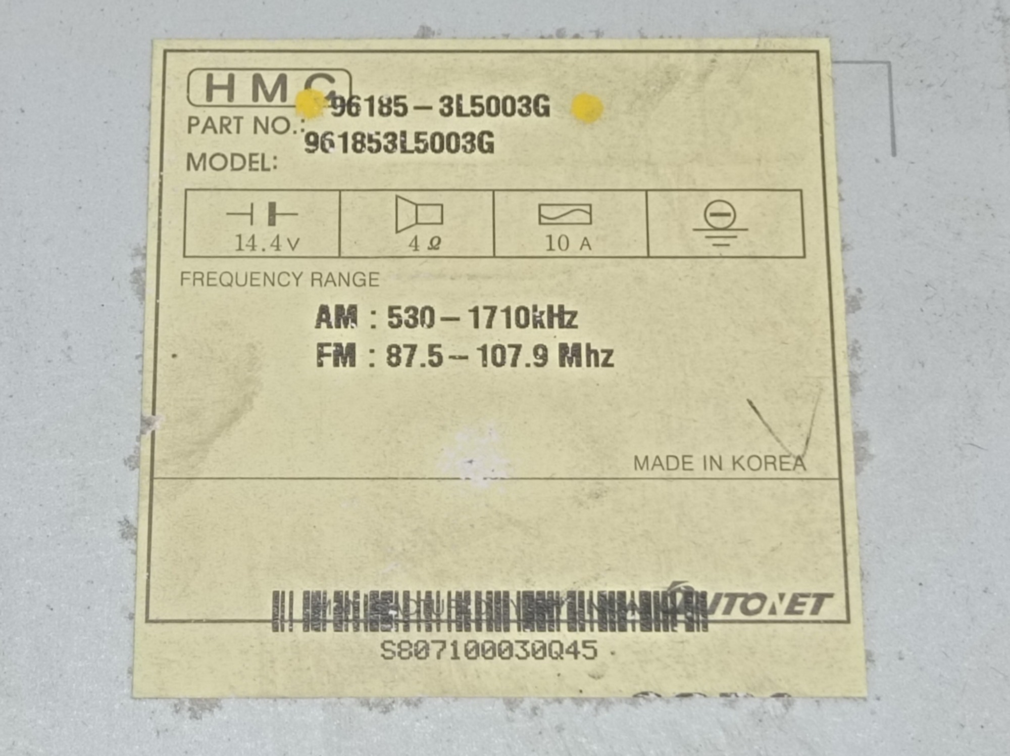 Rádio Hyundai Azera 2009 3.3 V595 6