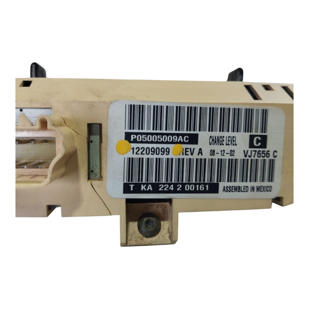 Comando Ar Teto Central Chrysler Grand Caravan 2003 V578 9
