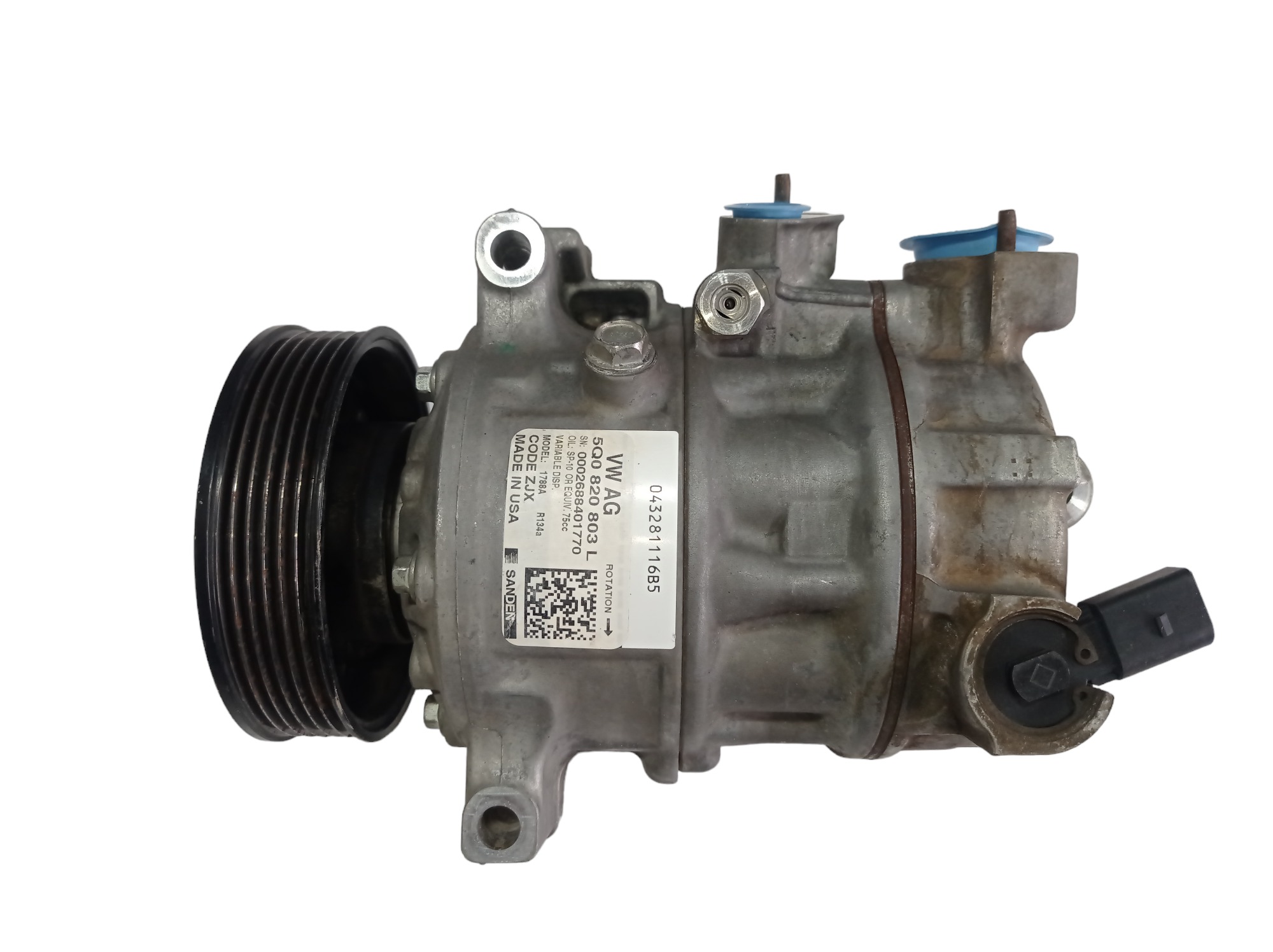 Compressor Ar Condicionado Vw Golf 1.0 Tsi 2017 V585 9