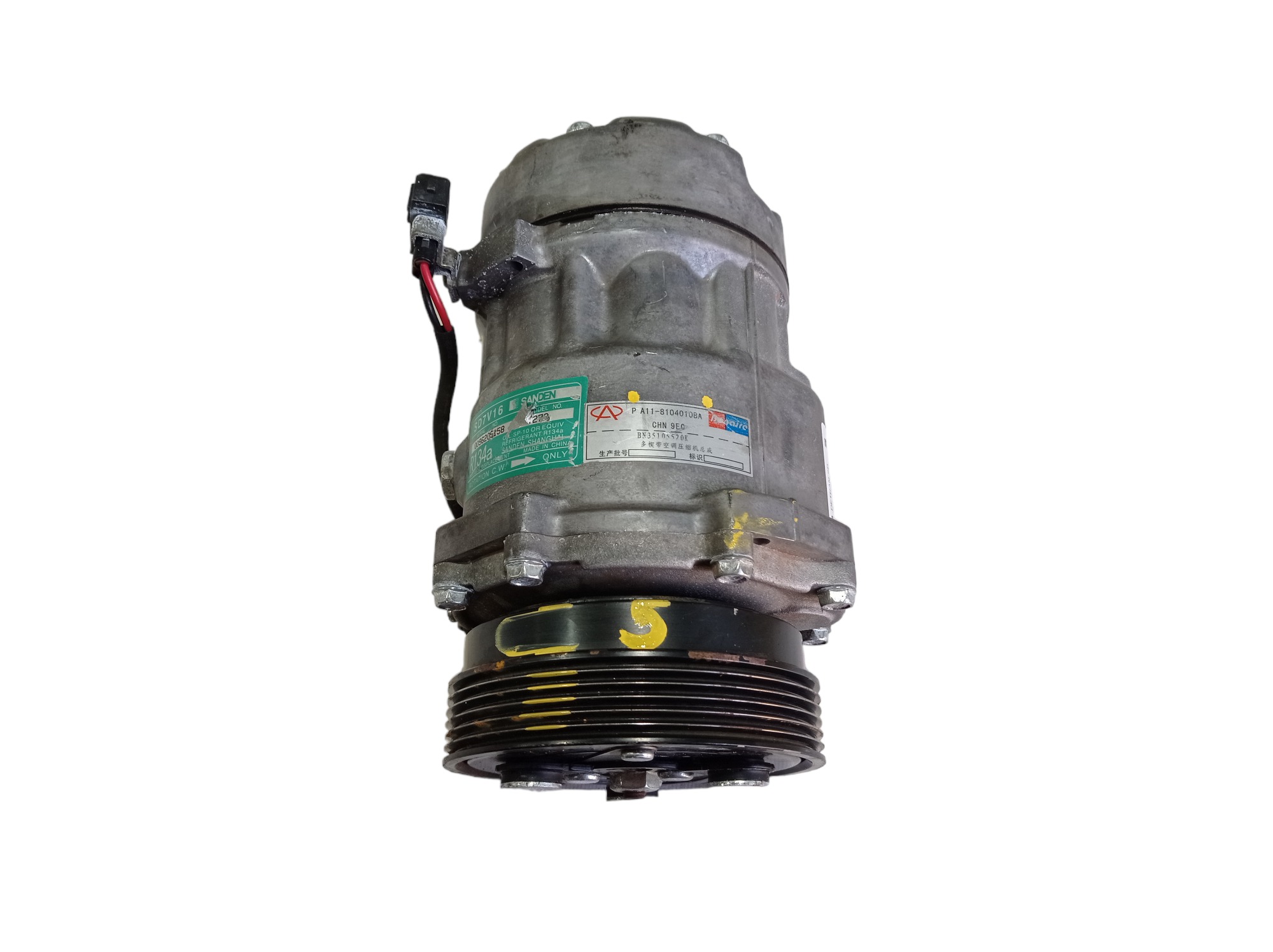 Compressor De Ar Chery Cielo 1.6 2010 A 2012 V514 3