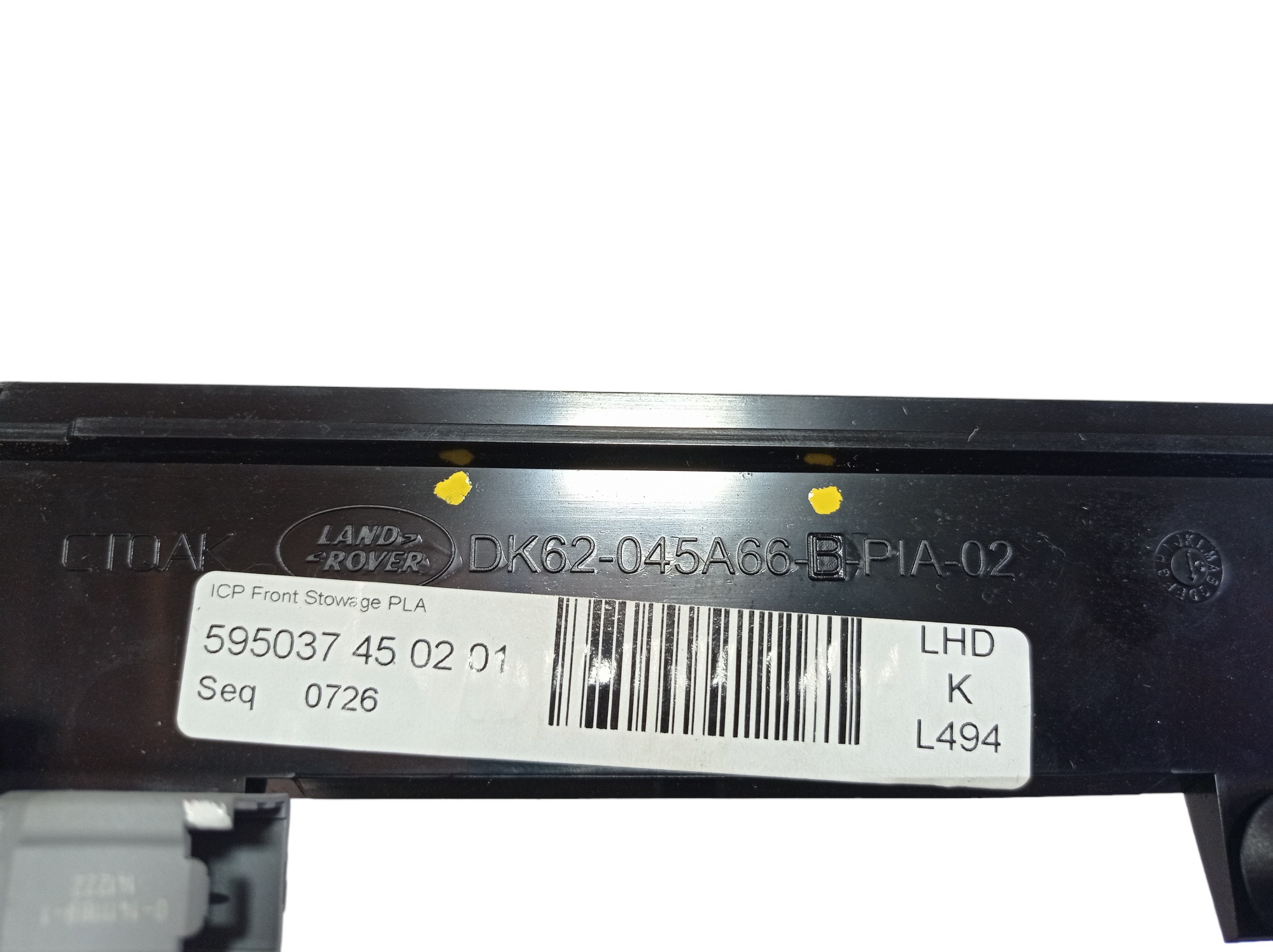 Porta Copos Console Range Rover Sport 2014 V573 Preto 9