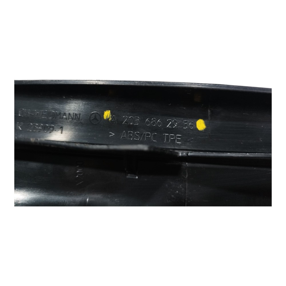 Soleira Dianteira Esquerda Mercedes C180 2002 2007 V661 Preto 6