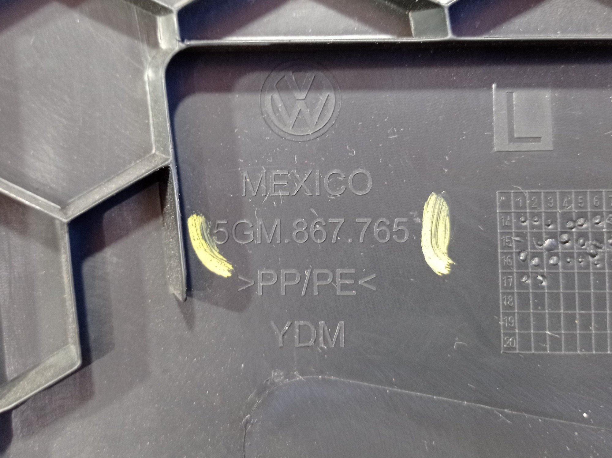 Acabamento Interno Coluna Esquerda Vw Golf Tsi 2017 V585 7