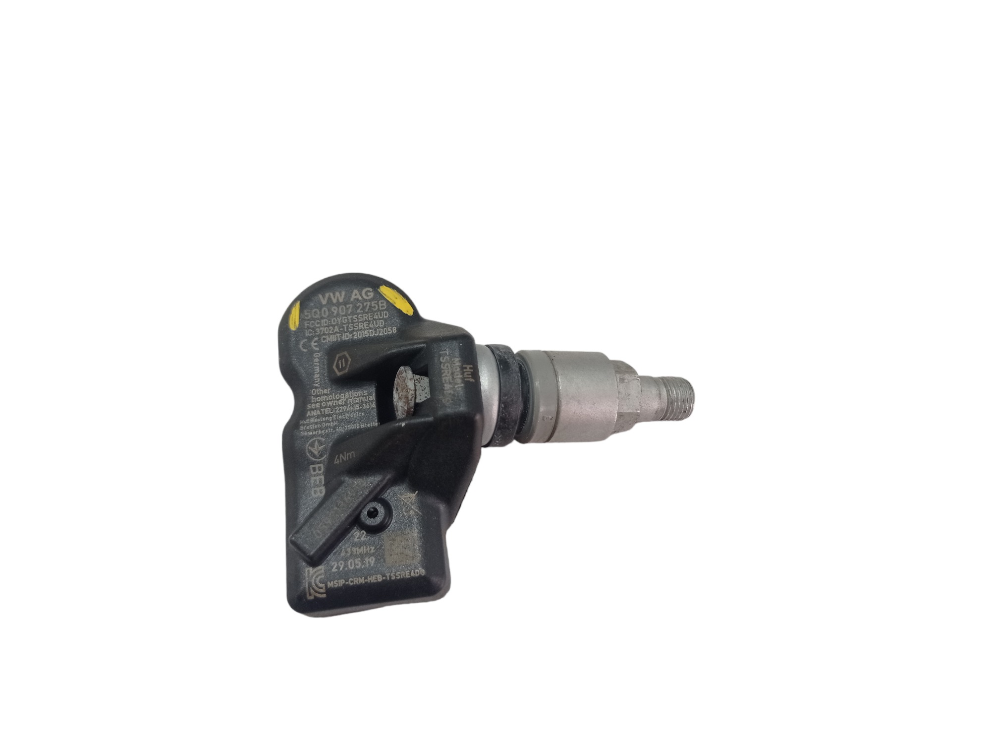 Sensor Pressão Pneu Vw Tiguan 2019 5q0907275b V419 4