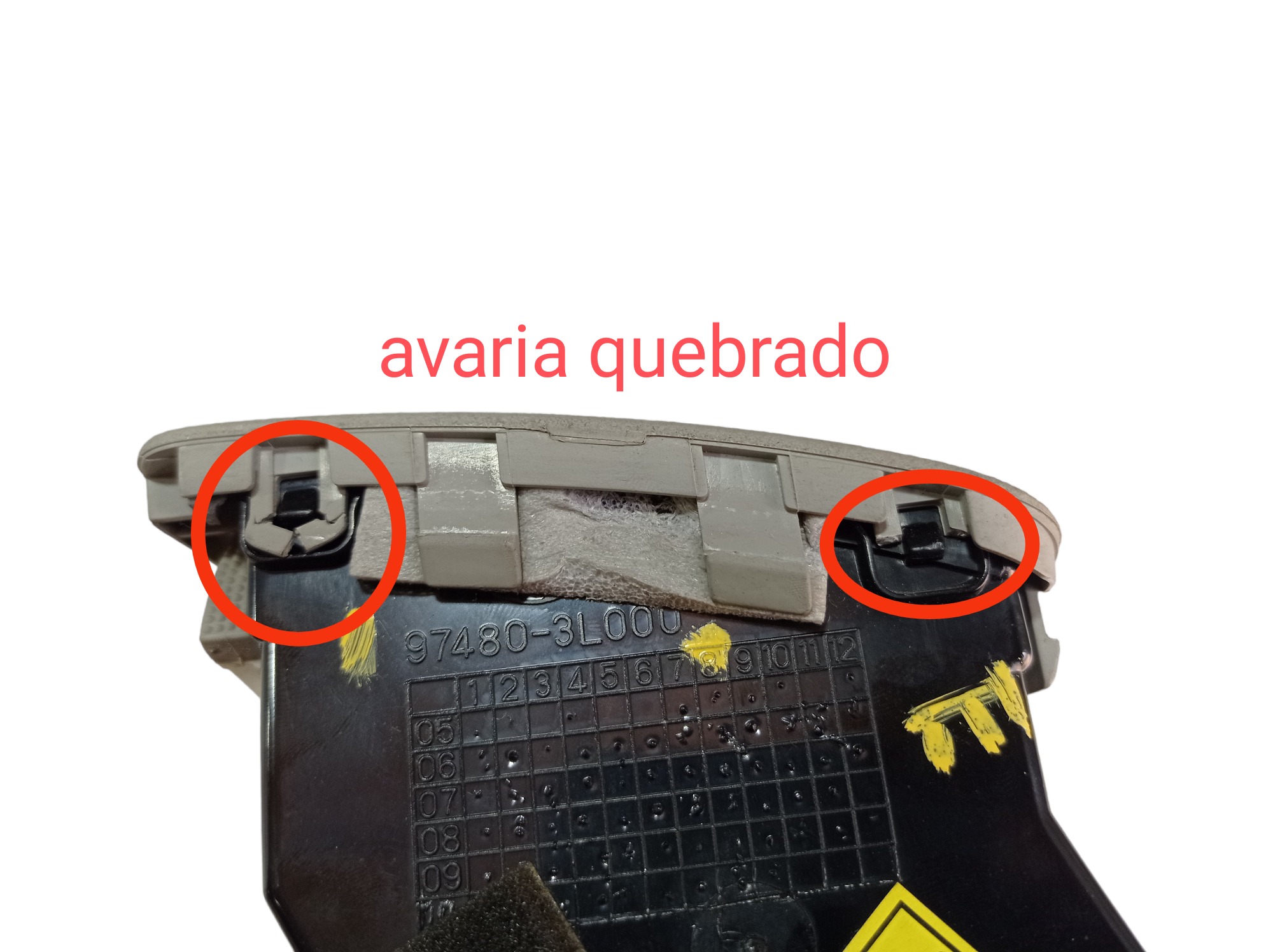 Difusor Ar Esquerdo Hyundai Azera 2011 97480-3l000 V579 7