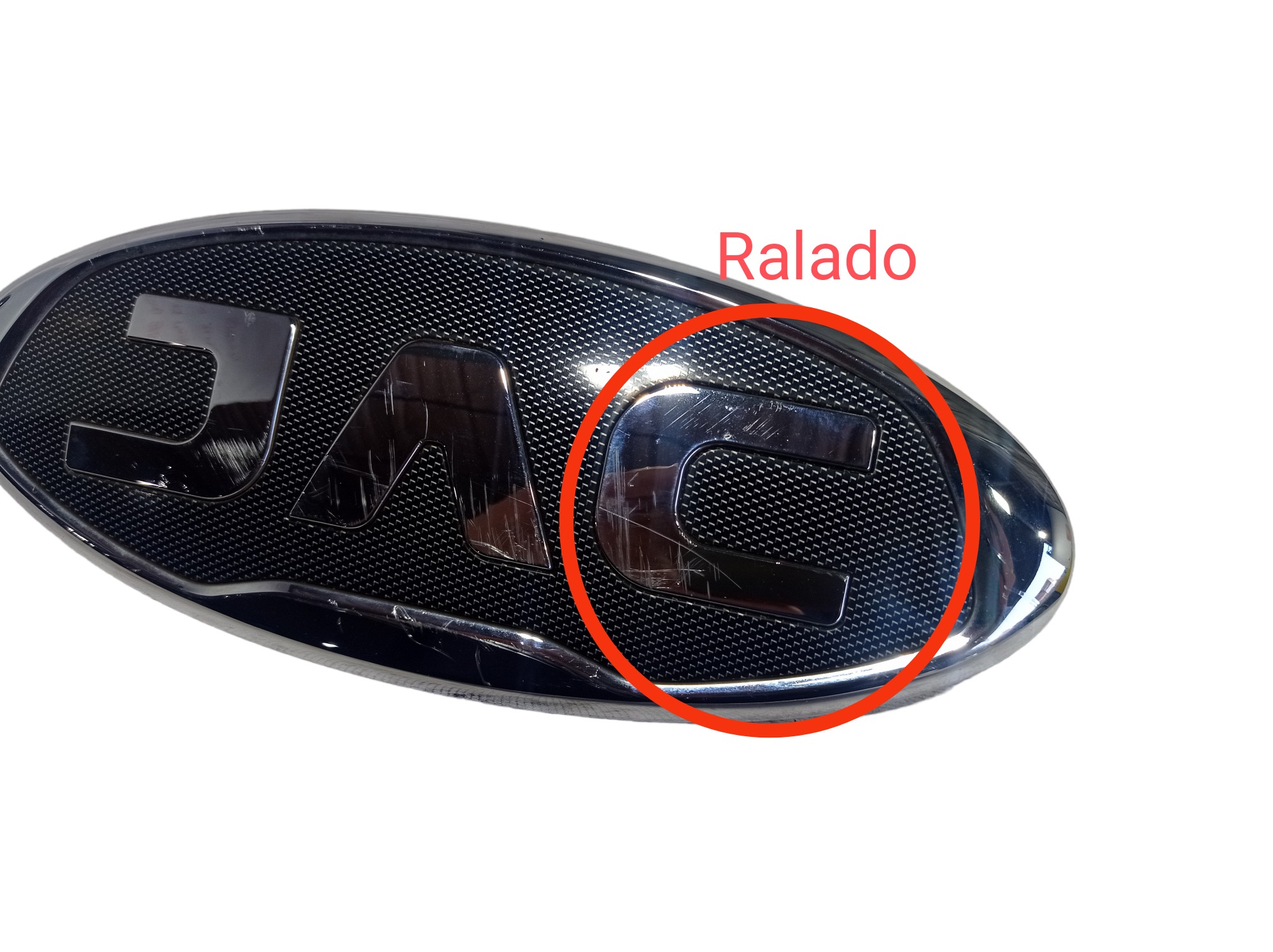 Emblema Grade Dianteira Jac T40 2019 V565 Prata 3