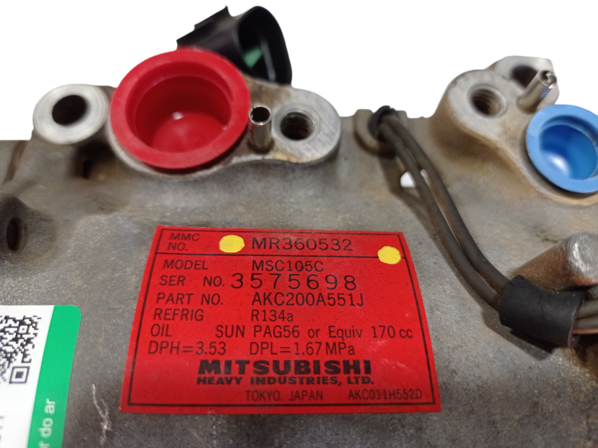 Compressor Ar Mitsubishi Pajero Sport 2.5 2010 V569 8