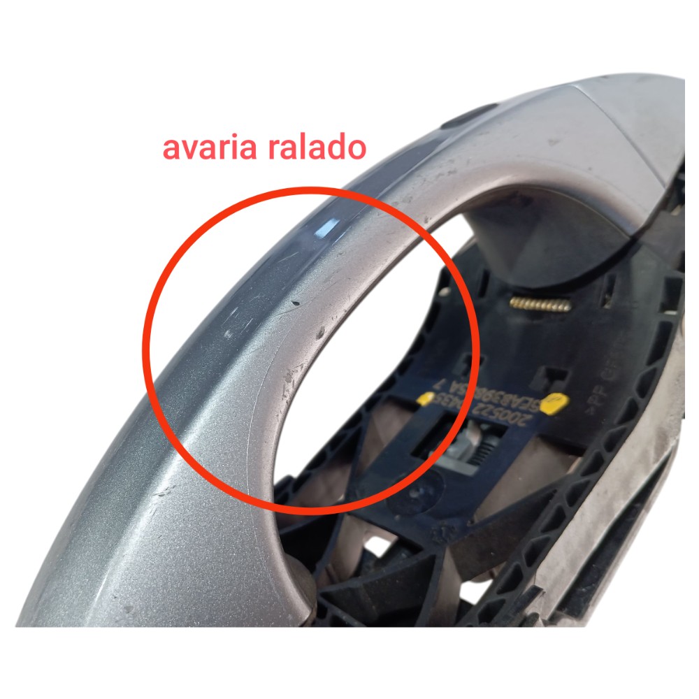 Maçaneta Ext Porta Diant Dire Vw Taos Highline 2022 24 V655 Cinza Dianteira 7