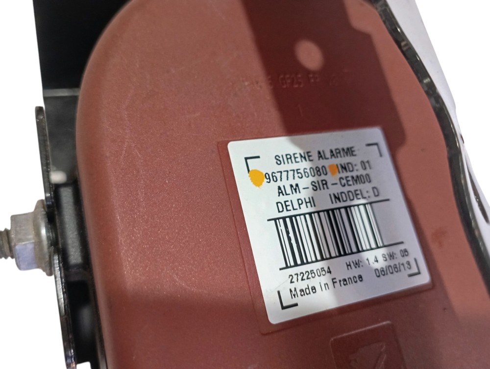 Sirene Alarme Peugeot 208 Griffe 1.6 16v 2014 V312 4
