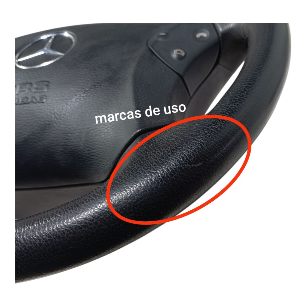 Volante Motorista Mercedes C180 2002 2007 V661 Preto 3