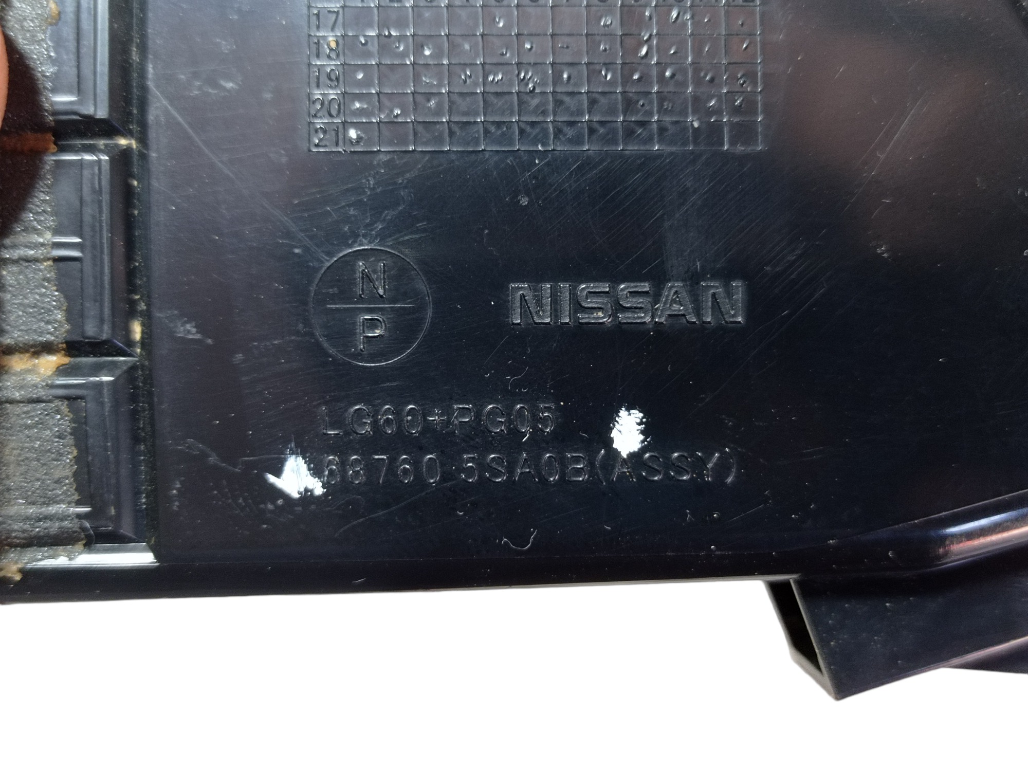 Difusor Ar Direito Nissan Leaf 2022 V589 6